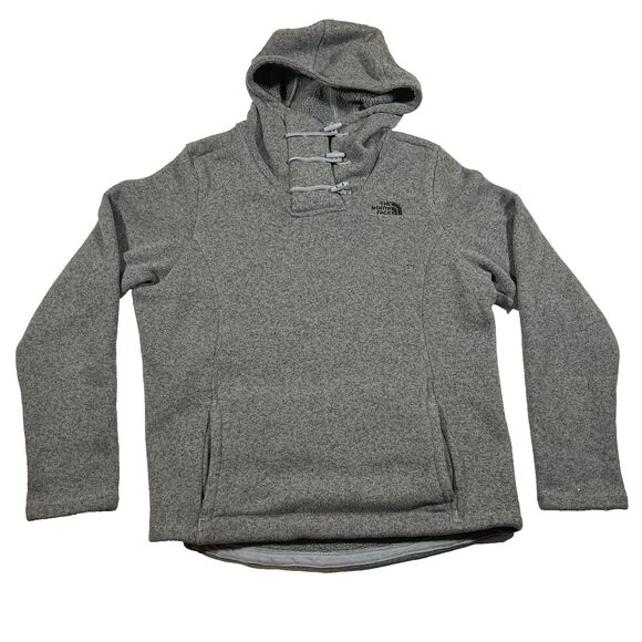 The North Face Tops - The North Face Crescent Hooded Pullover Gray Sweater Sweatshirt Women's Large
